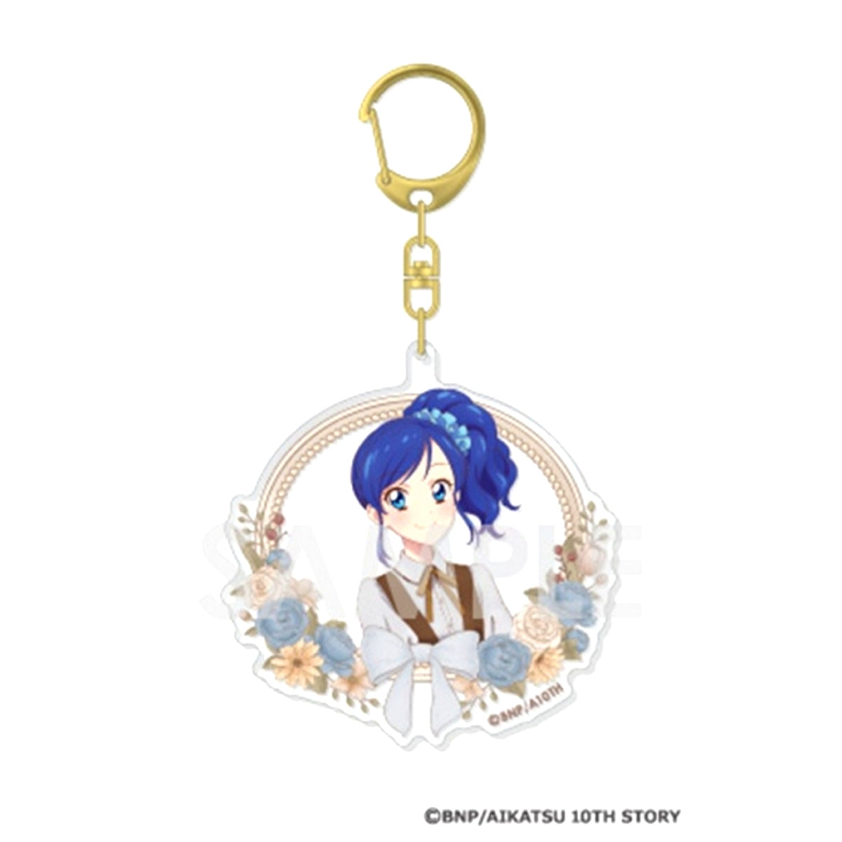 Aikatsu! Series Acrylic Keychain -Sepia La Mode- 10. Aoi Kiriya (Animate Limited) [NEW]
