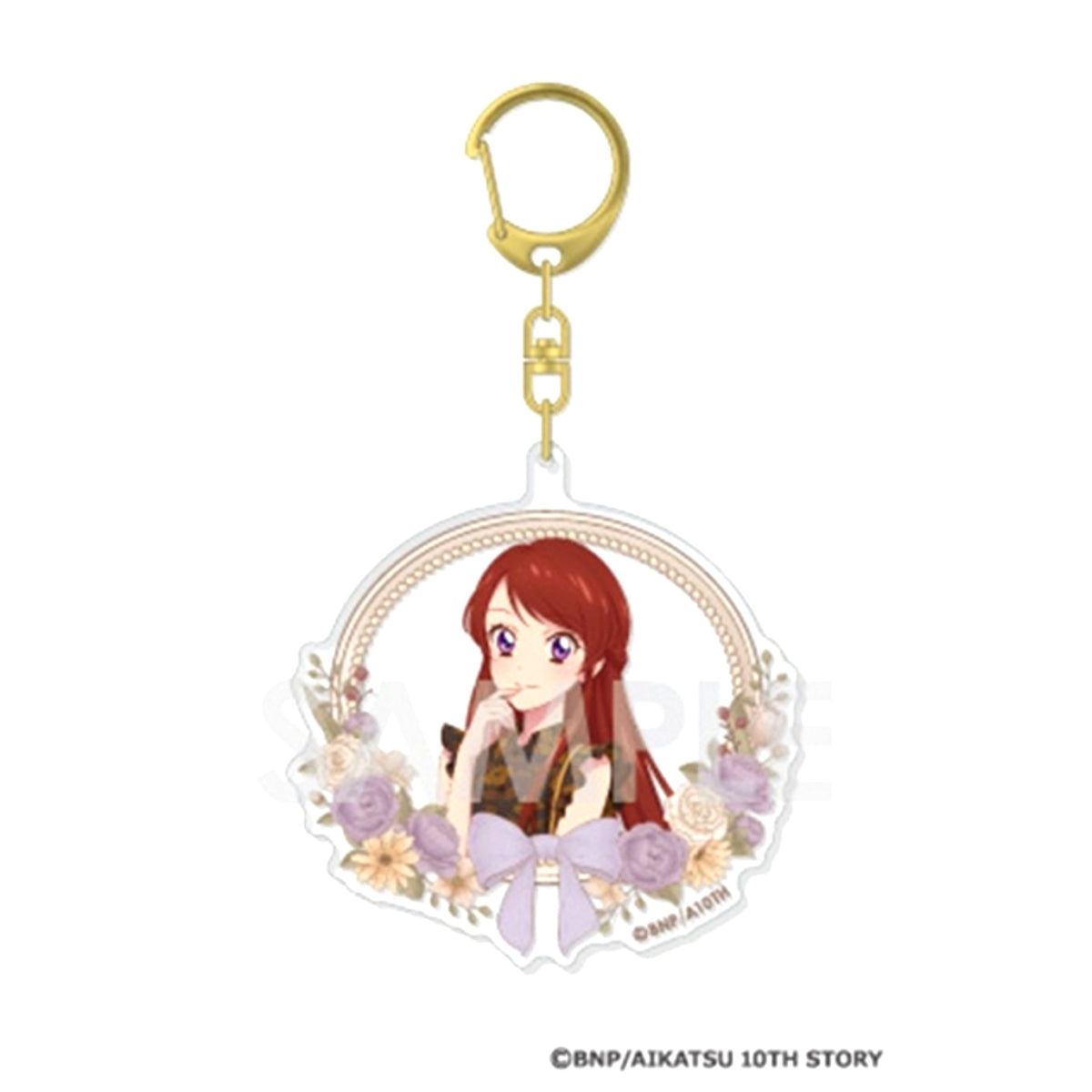 Aikatsu! Series Acrylic Keychain -Sepia La Mode- 11. Ran Shibuki (Animate Limited) [NEW]