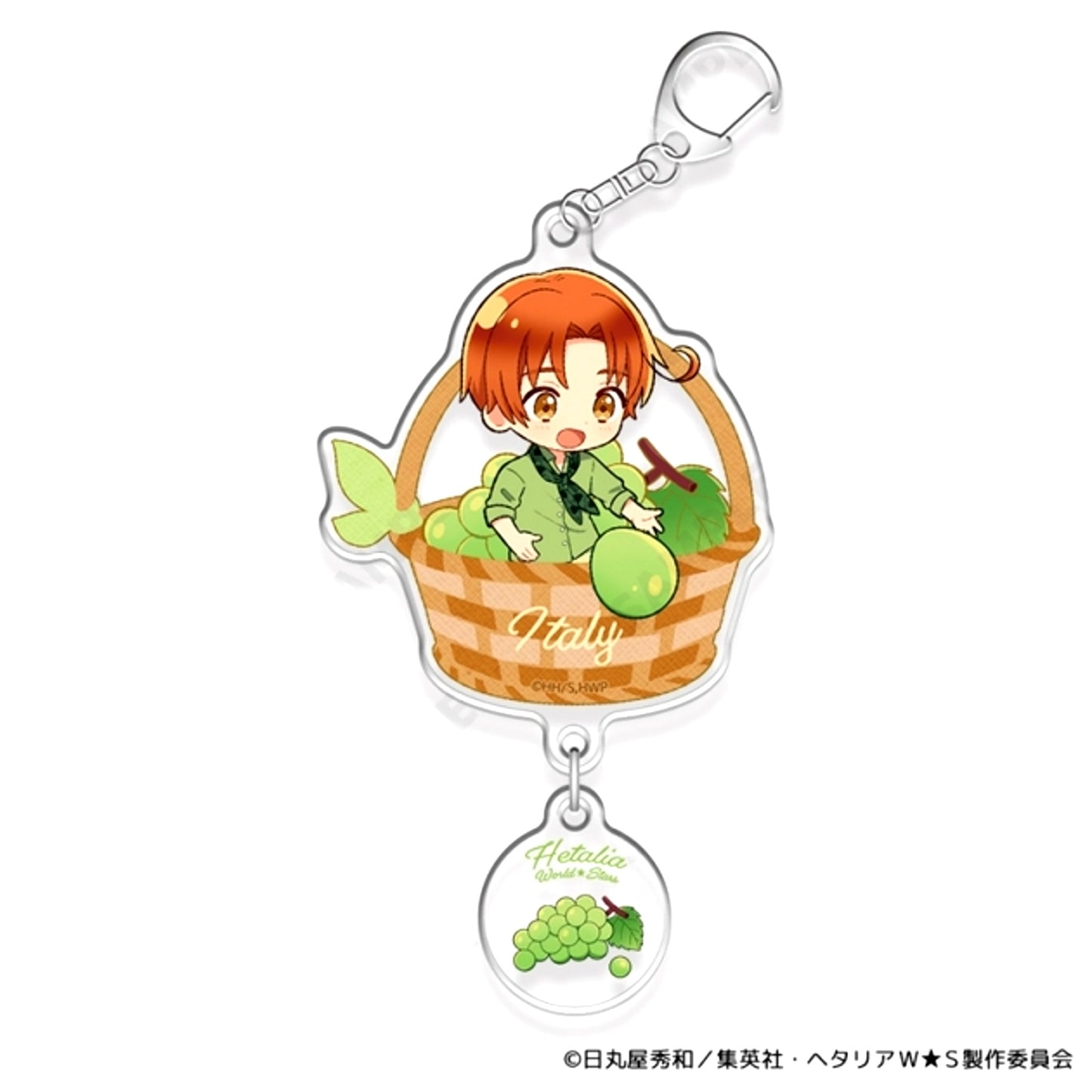 Hetalia World Stars ~Fruit Party~ Acrylic Key Ring with Charms 1. Italy Goods - Keychain [NEW]