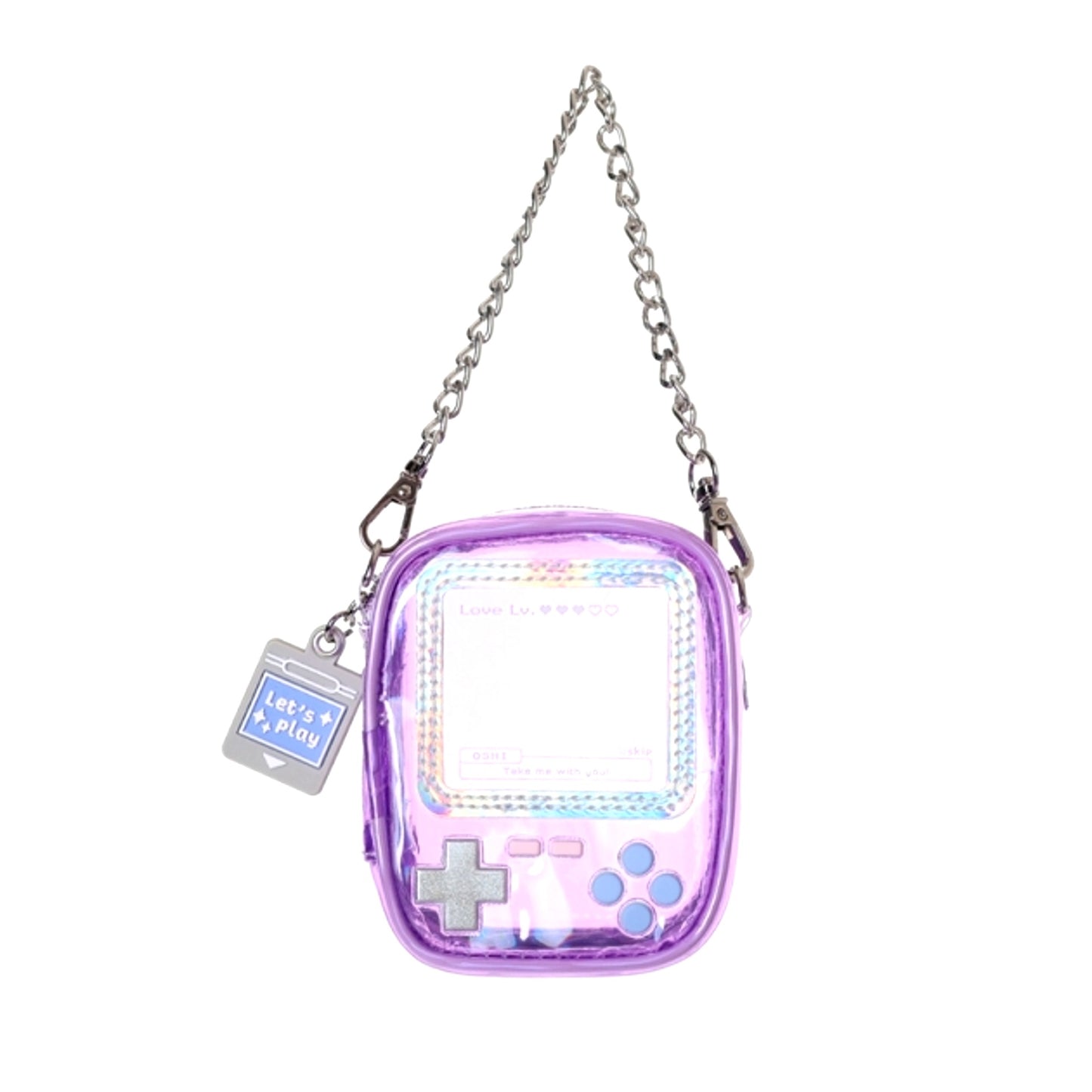 Non-Character Original Osel Handheld Game Style Plush Pouch (S) PL (Purple) [NEW]