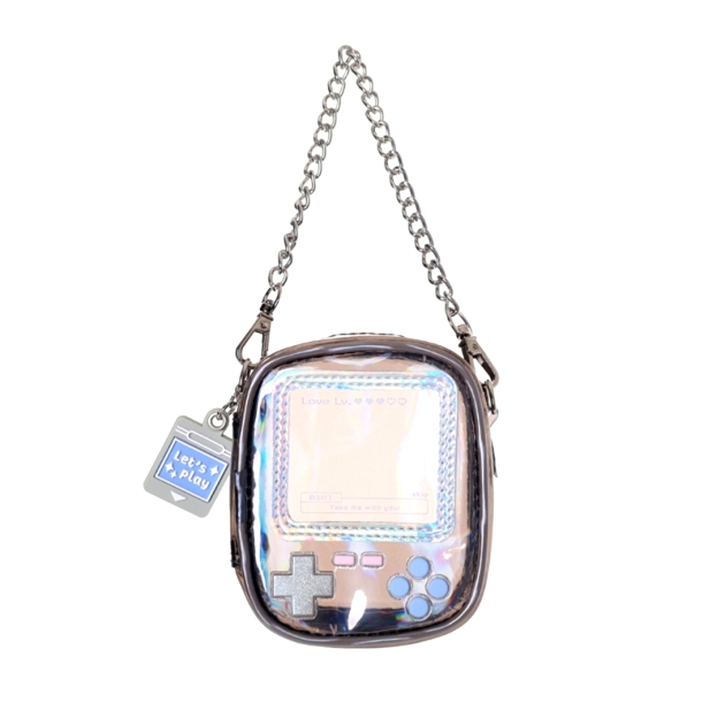 Non-Character Original Osel Handheld Game Style Plush Pouch (S) BK (Black) [NEW]
