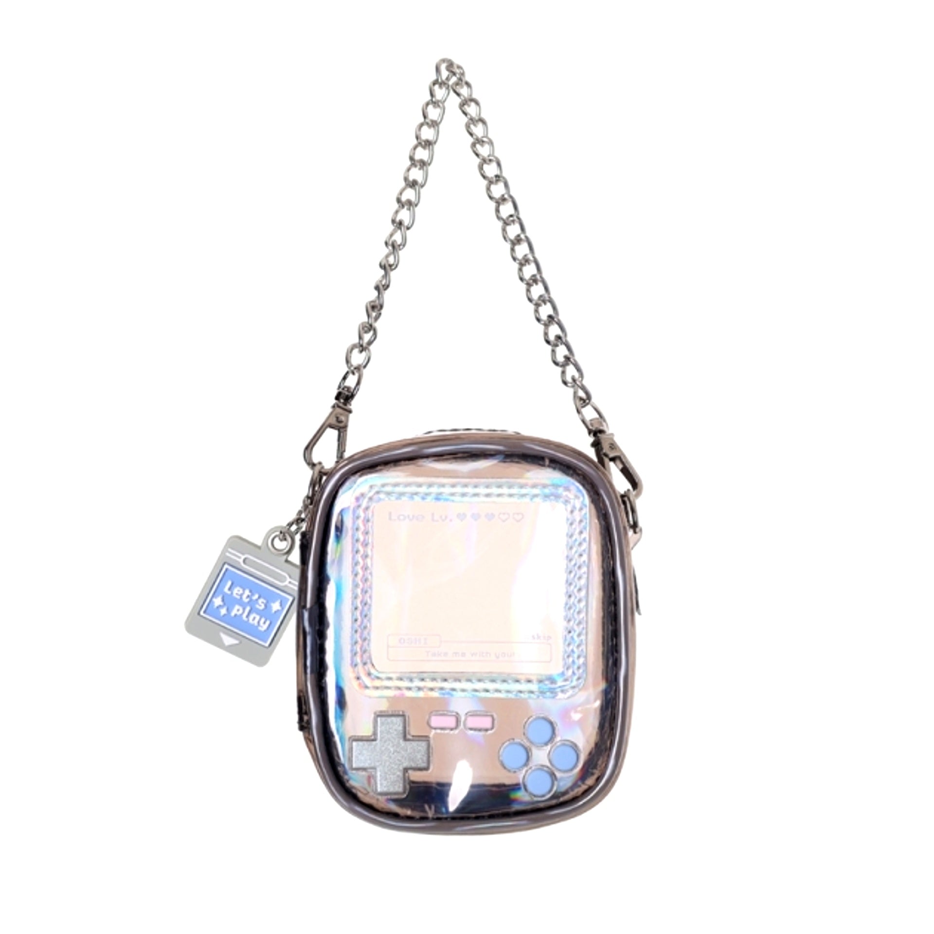 Non-Character Original Osel Handheld Game Style Plush Pouch (S) BK (Black) [NEW]