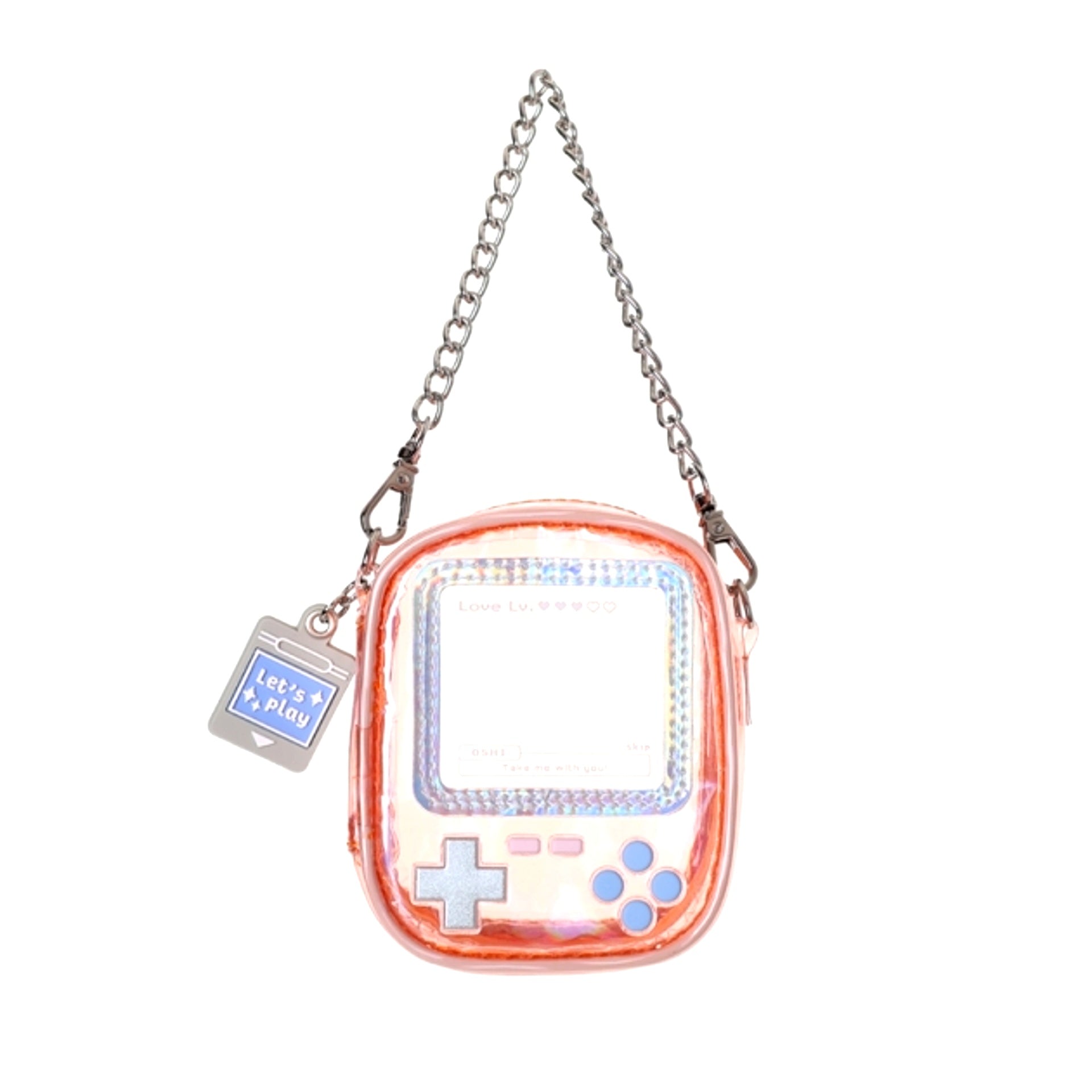 Non-Character Original Osel Handheld Game Style Plush Pouch (S) OR (Orange) [NEW]
