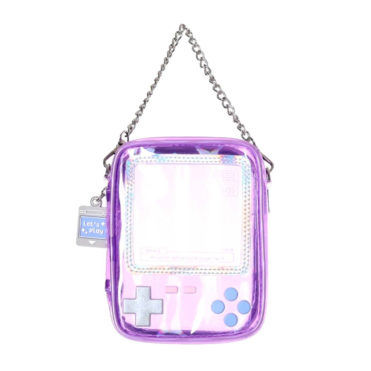 Non-Character Original Osel Handheld Game Style Plush Pouch (M) PL (Purple) [NEW]