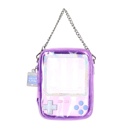 Non-Character Original Osel Handheld Game Style Plush Pouch (M) PL (Purple) [NEW]