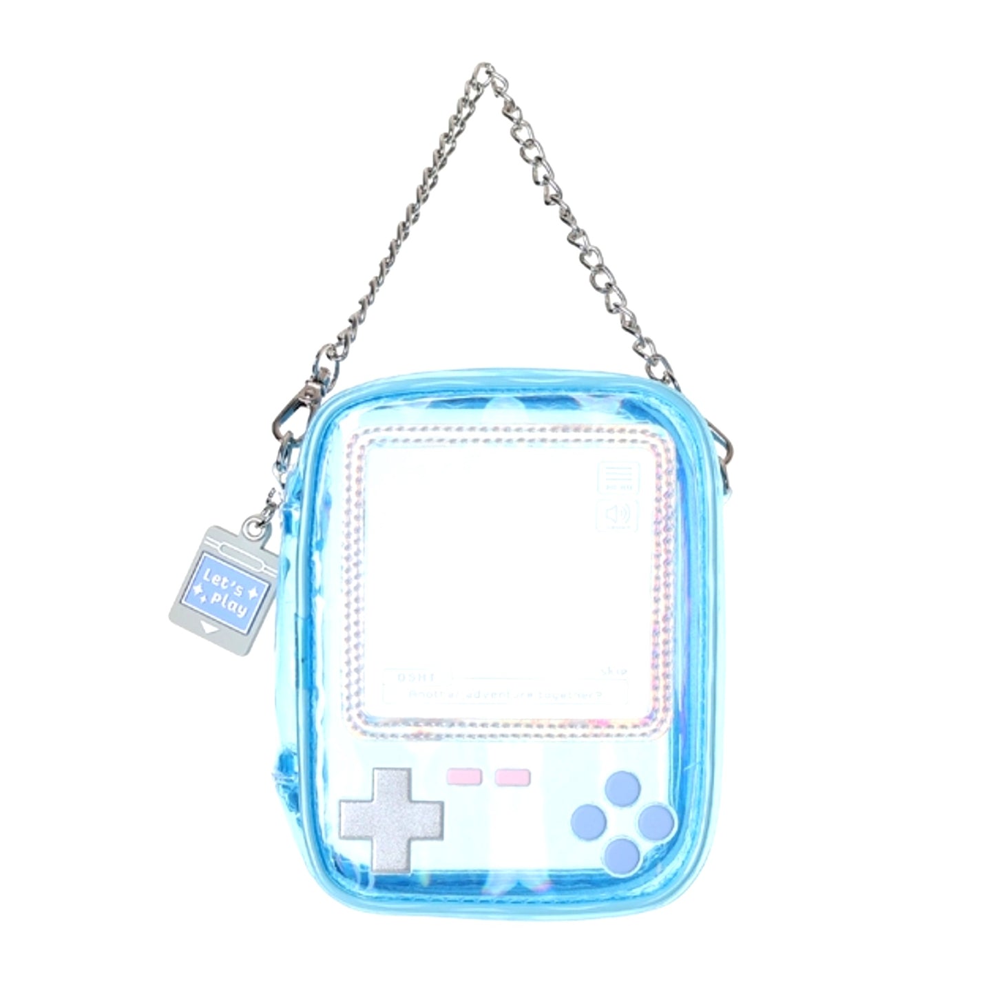 Non-Character Original Osel Handheld Game Style Plush Pouch (M) BL (Blue) [NEW]