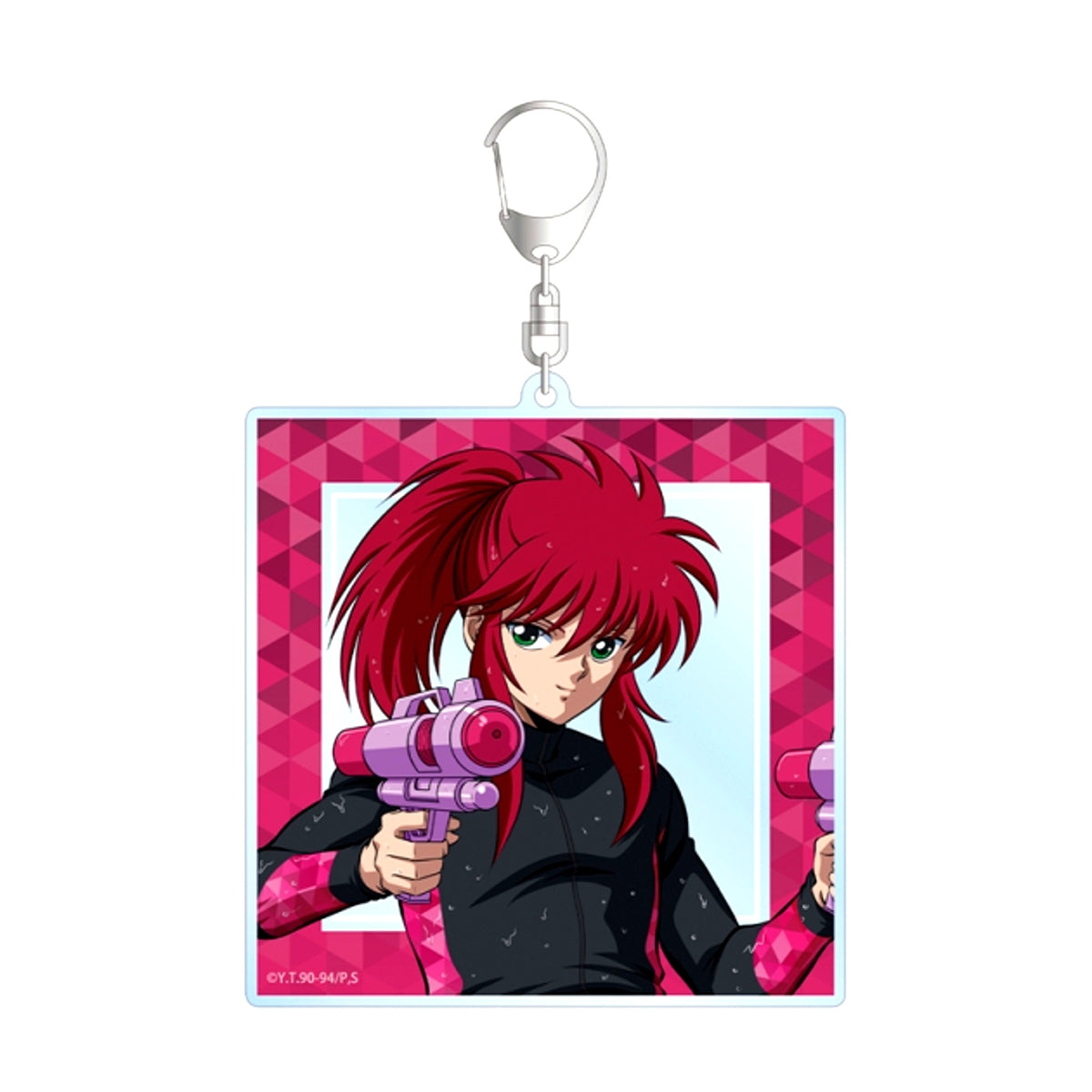 TV Anime Yu Yu Hakusho Newly Drawn Kurama Water Gun Battle ver. BIG Acrylic Keychain [NEW]