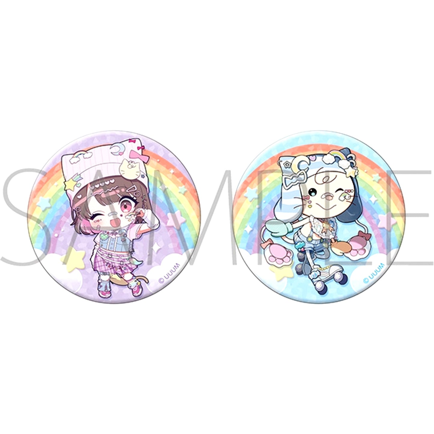 TAMAchan Can Badge Set / B Tama Mini Character & Omutsu-kun [NEW]