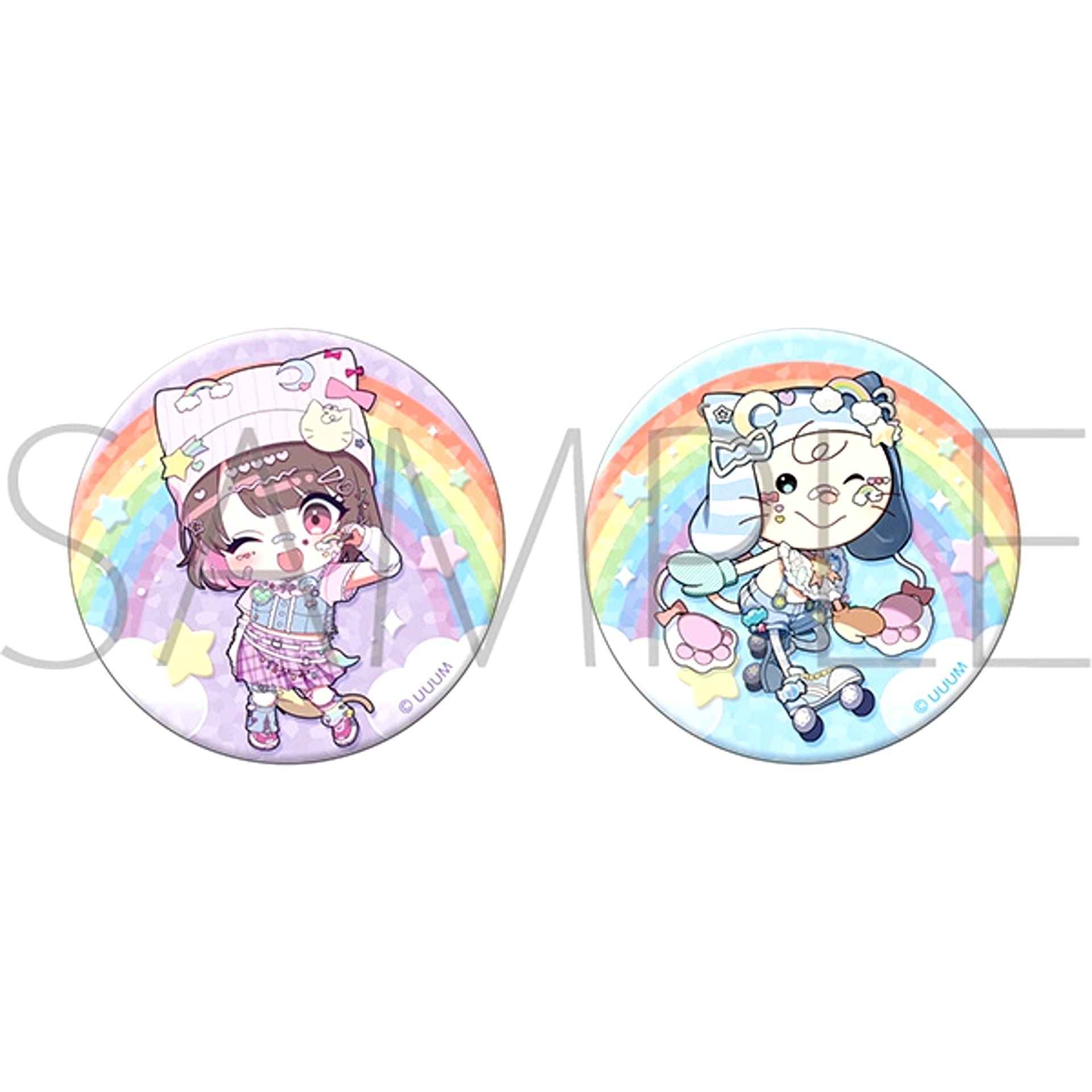 TAMAchan Can Badge Set / B Tama Mini Character & Omutsu-kun [NEW]