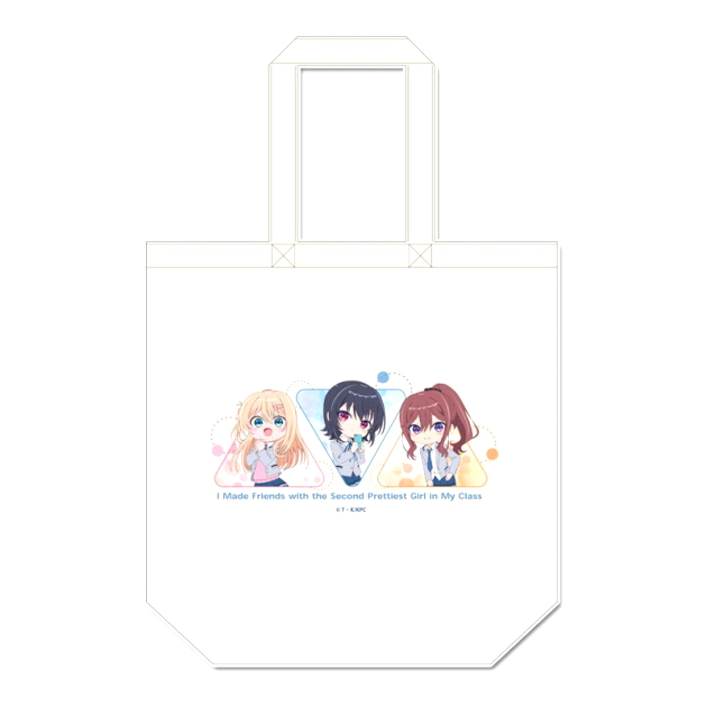 TV Anime I Made Friends with the Second Prettiest Girl in My Class Canvas Tote Bag [NEW]