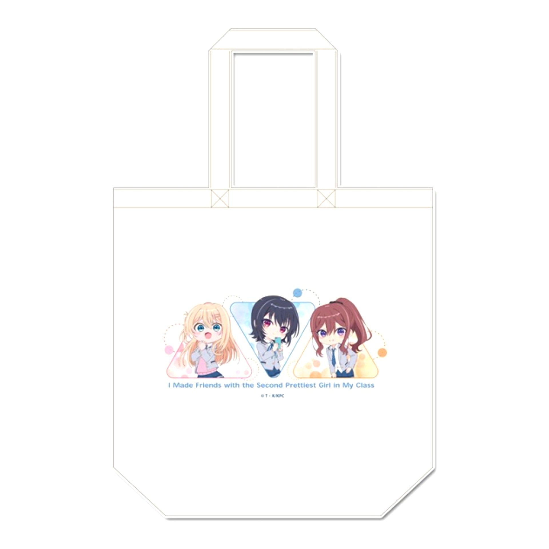 TV Anime I Made Friends with the Second Prettiest Girl in My Class Canvas Tote Bag [NEW]