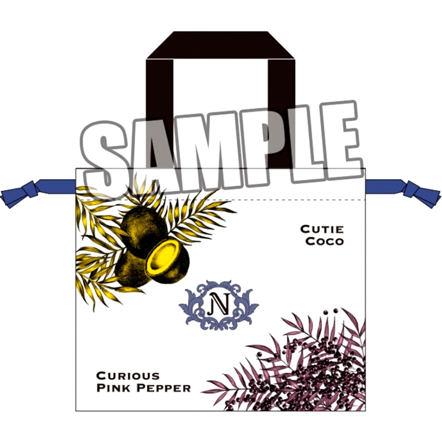 Uta no Prince-sama Satin Drawstring Bag with Handle Fragrance Pairing Ver. Nagi Mikado [NEW]