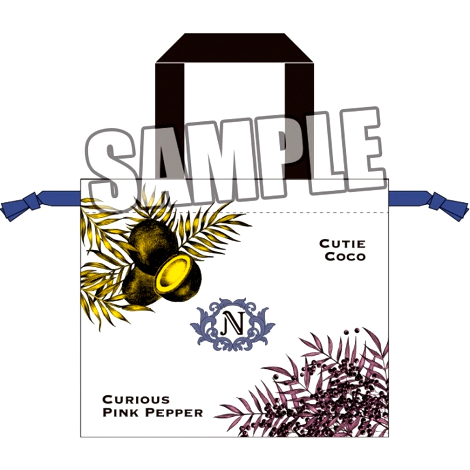 Uta no Prince-sama Satin Drawstring Bag with Handle Fragrance Pairing Ver. Nagi Mikado [NEW]
