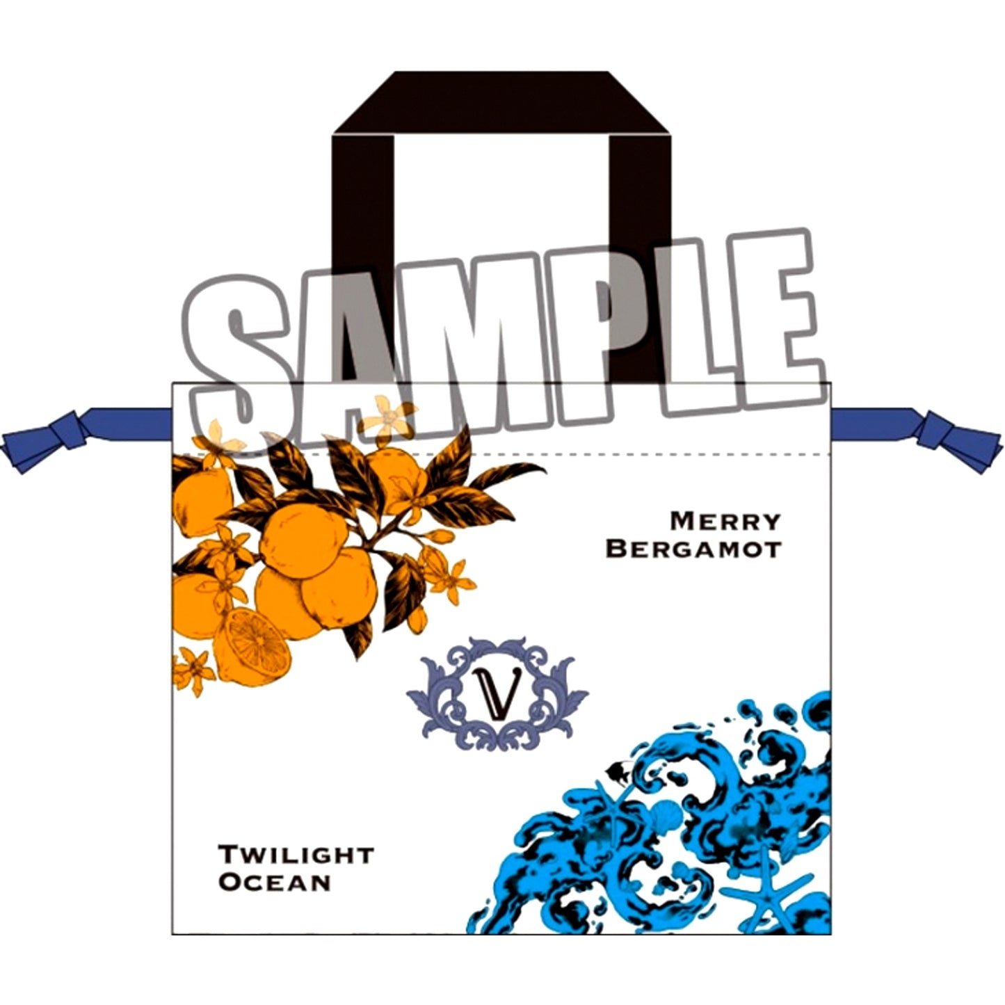 Uta no Prince-sama Satin Drawstring Bag with Handle Fragrance Pairing Ver. Van Kiryuin [NEW]