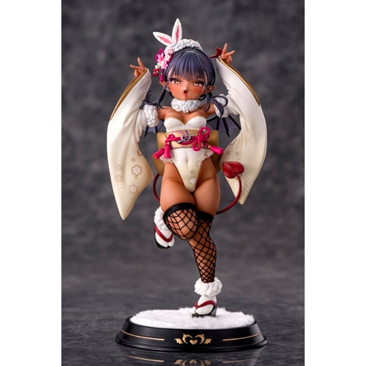 Tan Succubus-chan Formal Kimono Bunny Ver. Deluxe Edition Complete Figure (with Manufacturer Bonus) [NEW]