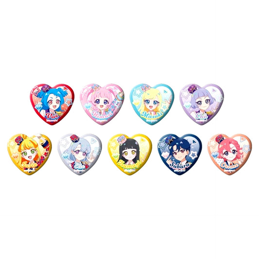 Himitsu no AiPri in Joypolis Trading Heart Can Badge [NEW]