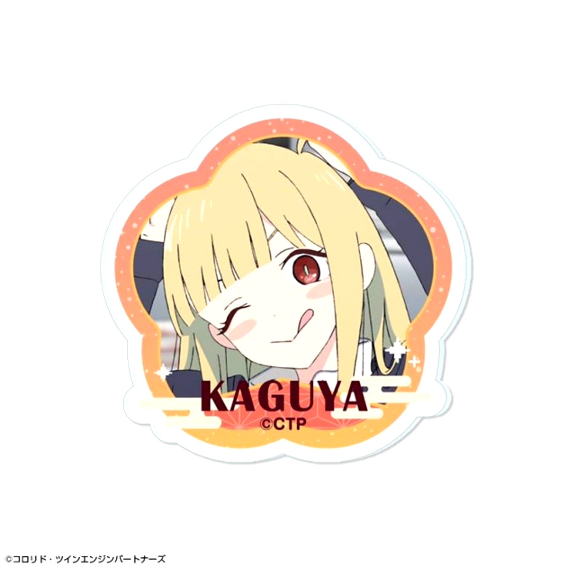 Cosmic Princess Kaguya! Acrylic Badge Design 02 (Kaguya / Reality) (Reissue) [NEW]