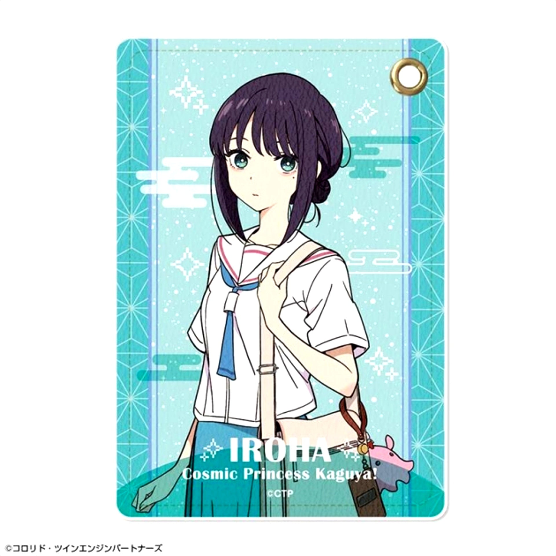 Cosmic Princess Kaguya! Leather Pass Case Design 03 (Iroha Sakayori / Reality) (Reissue) [NEW]