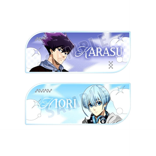 TV Anime Blue Lock Newly Drawn Tabito Karasu & Yo Hiori Monotone Street Fashion ver. Acrylic Name Plate Set of 2 [NEW]