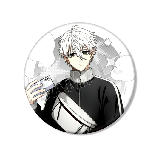 TV Anime Blue Lock Newly Drawn Seishiro Nagi Monotone Street Fashion ver. BIG Can Badge (Animate Advance Sale) [NEW]