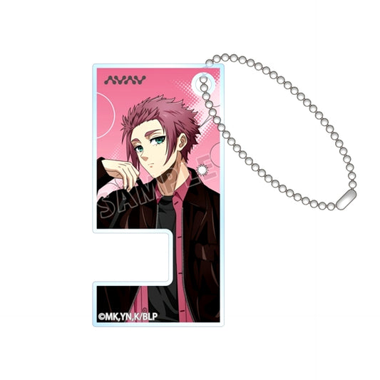TV Anime Blue Lock Newly Drawn Sae Itoshi Monotone Street Fashion ver. Smartphone Stand Keychain [NEW]