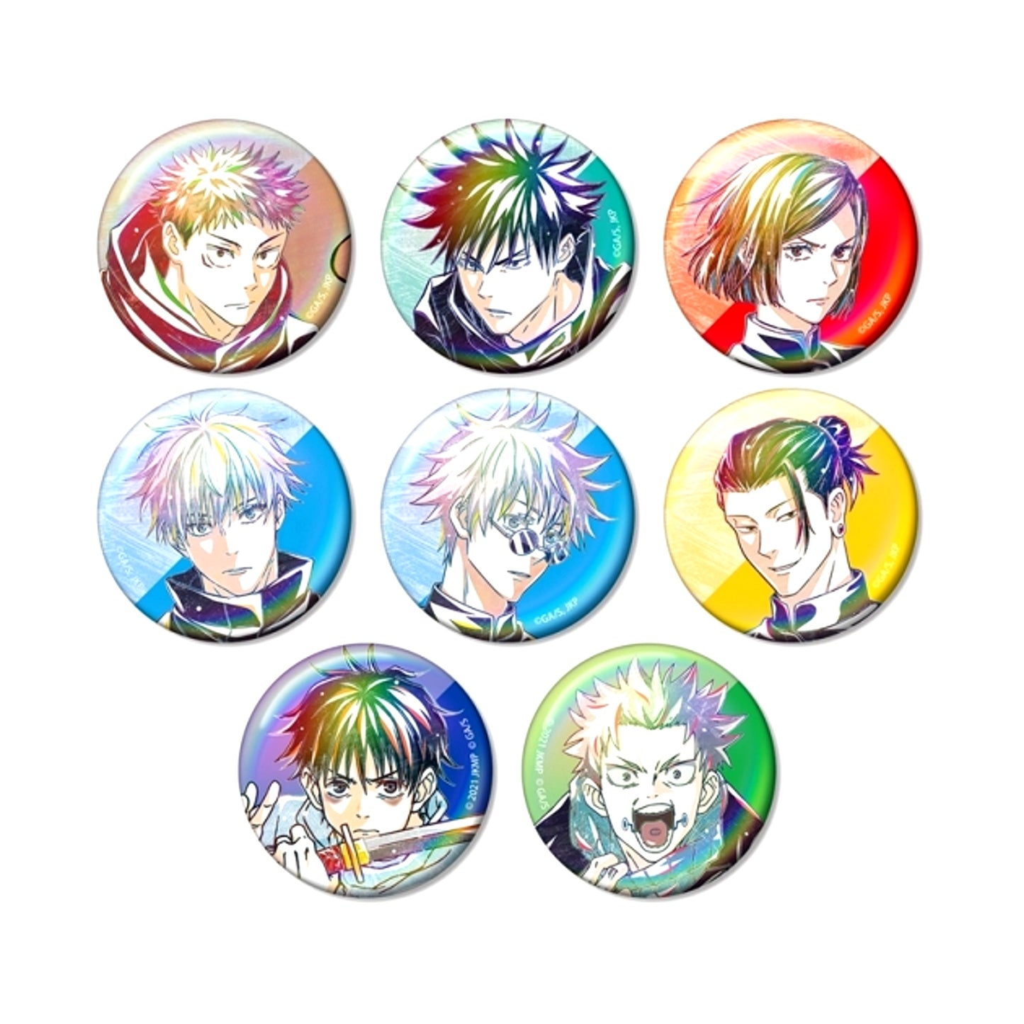 Anime Jujutsu Kaisen 5th Anniversary Ani-Art Trading Aurora Can Badge [NEW]