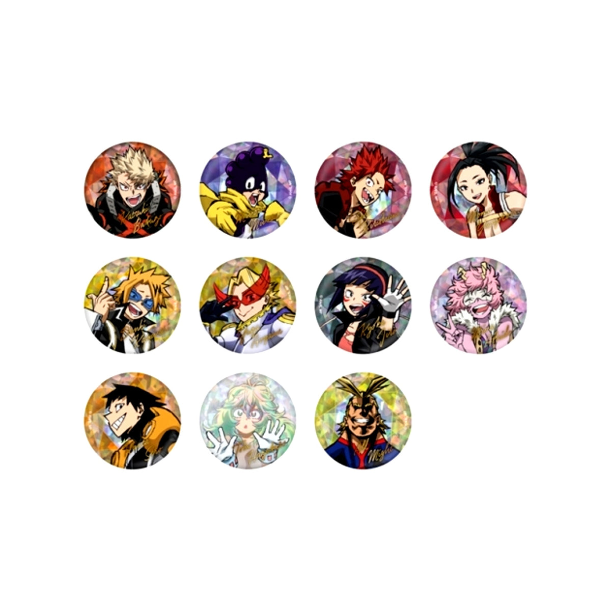 My Hero Academia TV Anime 10th Anniversary Key Visual Trading Holo Can Badge B (All 11 Types) [NEW]