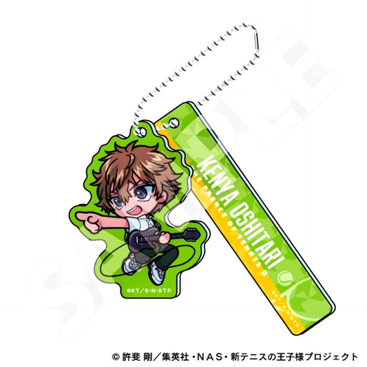 The New Prince of Tennis Chibi Acrylic Keychain Oshitari Kenya Band Ver. Goods - Keychain [NEW]