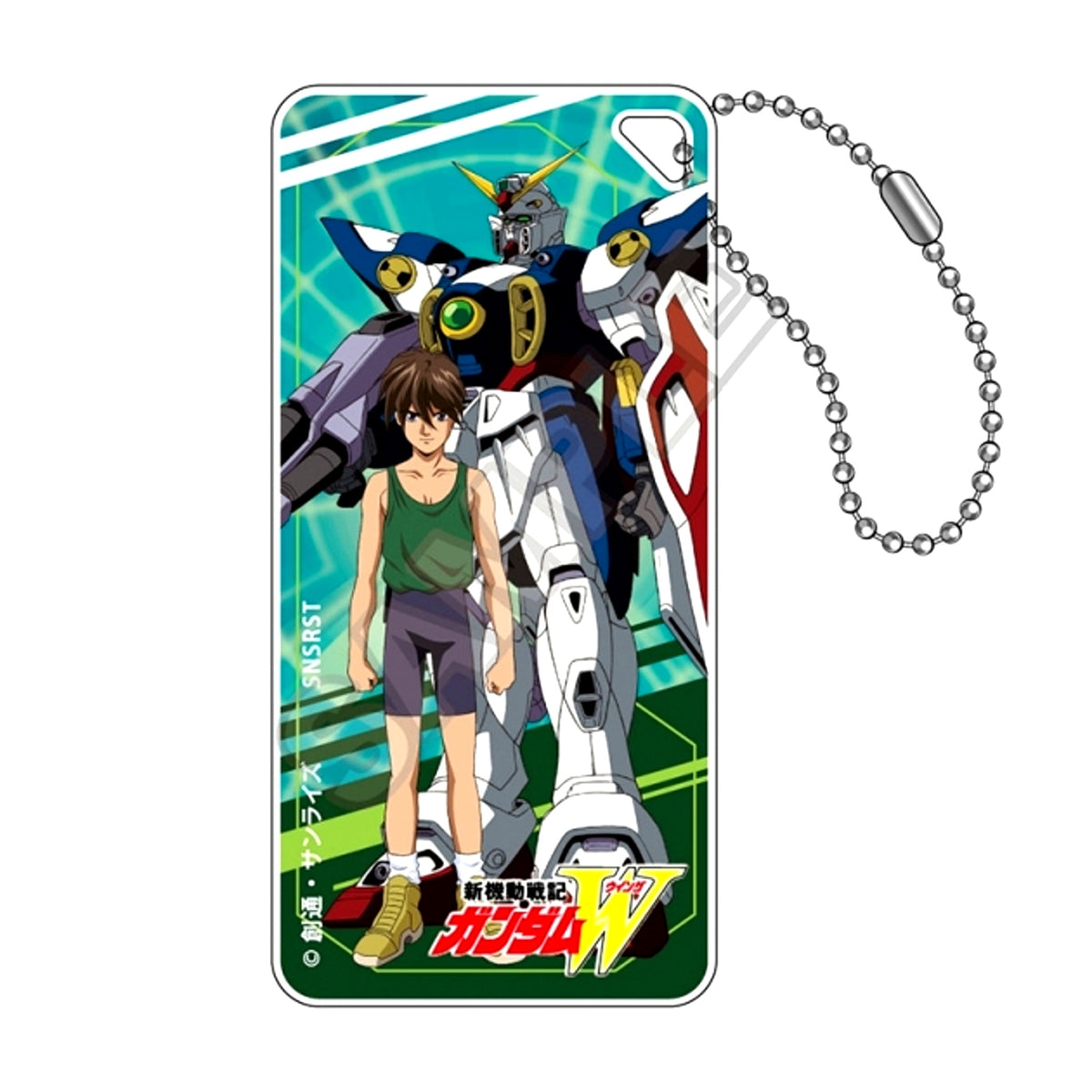 Mobile Suit Gundam Wing Scene Domiterior Keychain Jr. Heero & Wing Gundam Goods - Keychain [NEW]