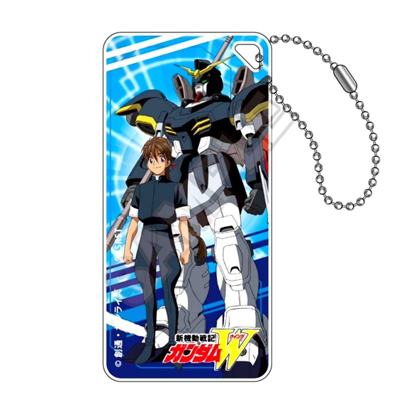 Mobile Suit Gundam Wing Scene Photo Domiterior Keychain Jr. Duo & Gundam Deathscythe [NEW]