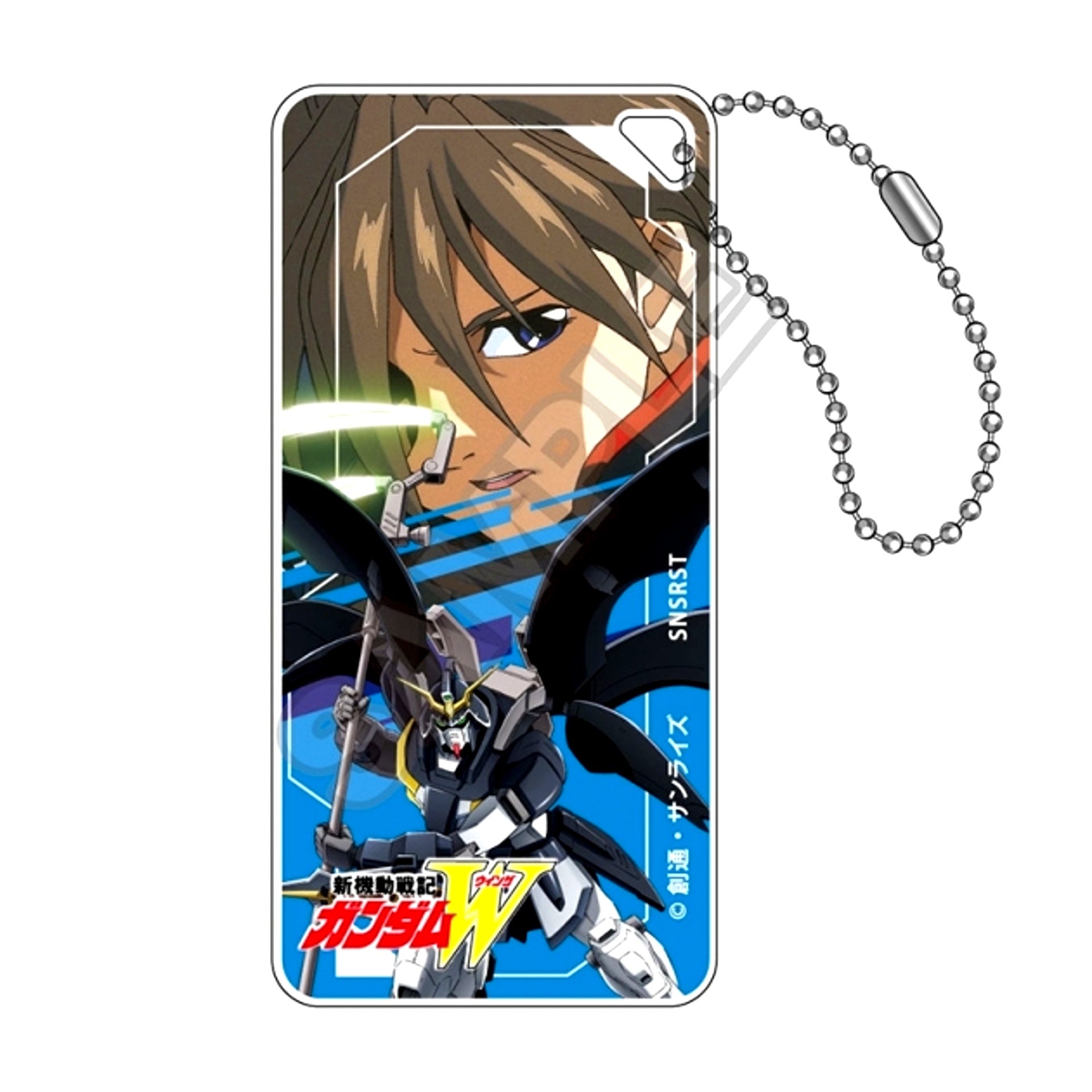 Mobile Suit Gundam Wing Scene Photo Domiterior Keychain Jr. Duo & Gundam Deathscythe Hell [NEW]