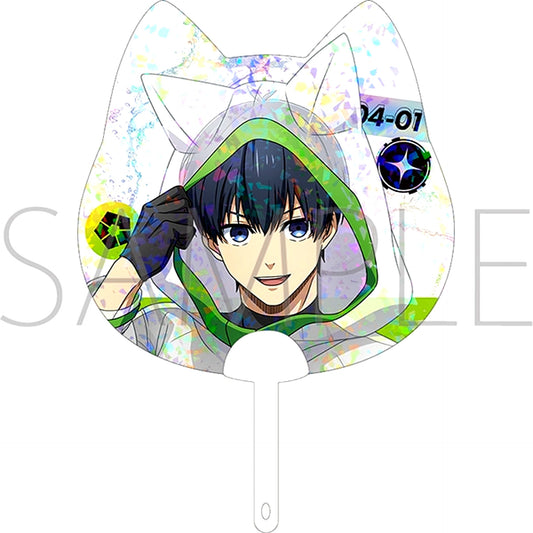 Blue Lock Season 2 Clear Uchiwa Fan / Yoichi Isagi Cyber Cat [NEW]