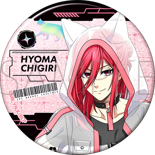 Blue Lock Season 2 Big Glitter Can Badge / Hyoma Chigiri Cyber Cat [NEW]