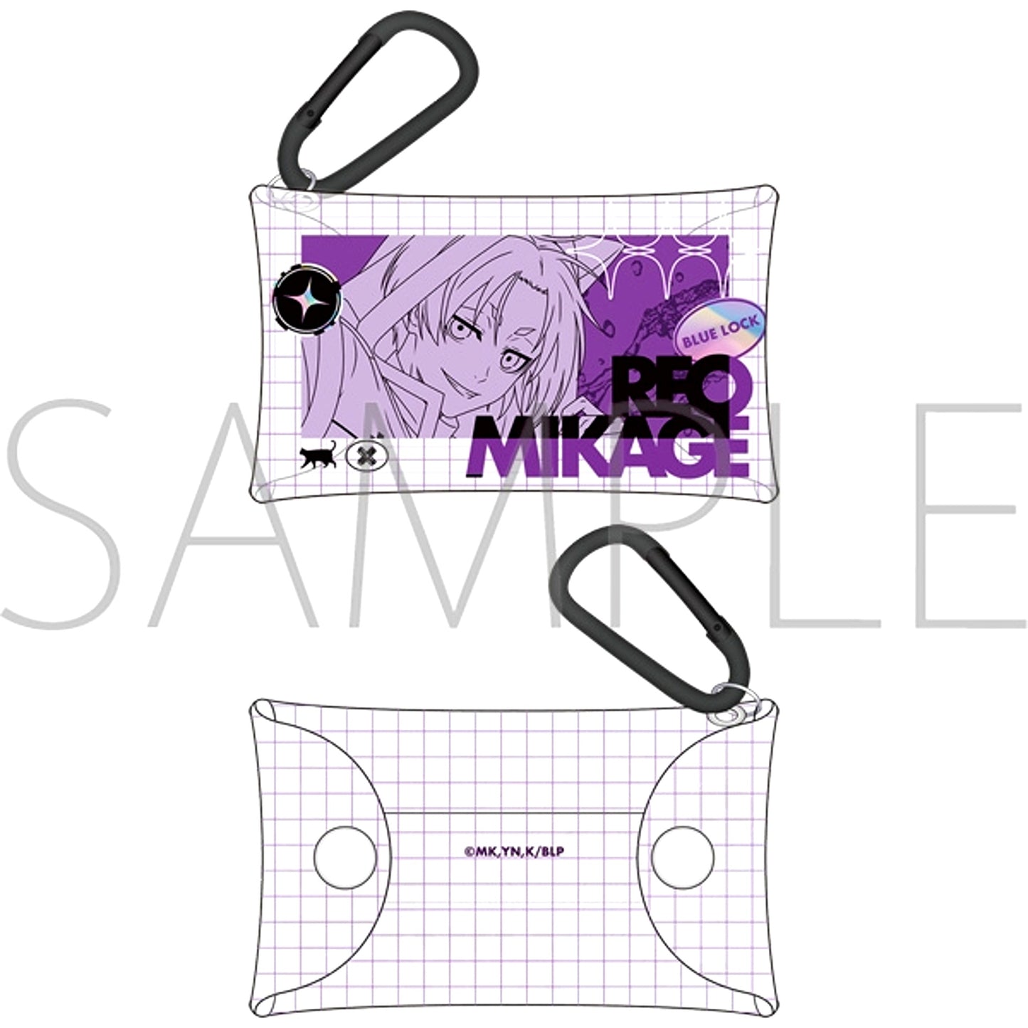 Blue Lock Season 2 Clear Pouch with Carabiner / Reo Mikage Cyber Cat [NEW]