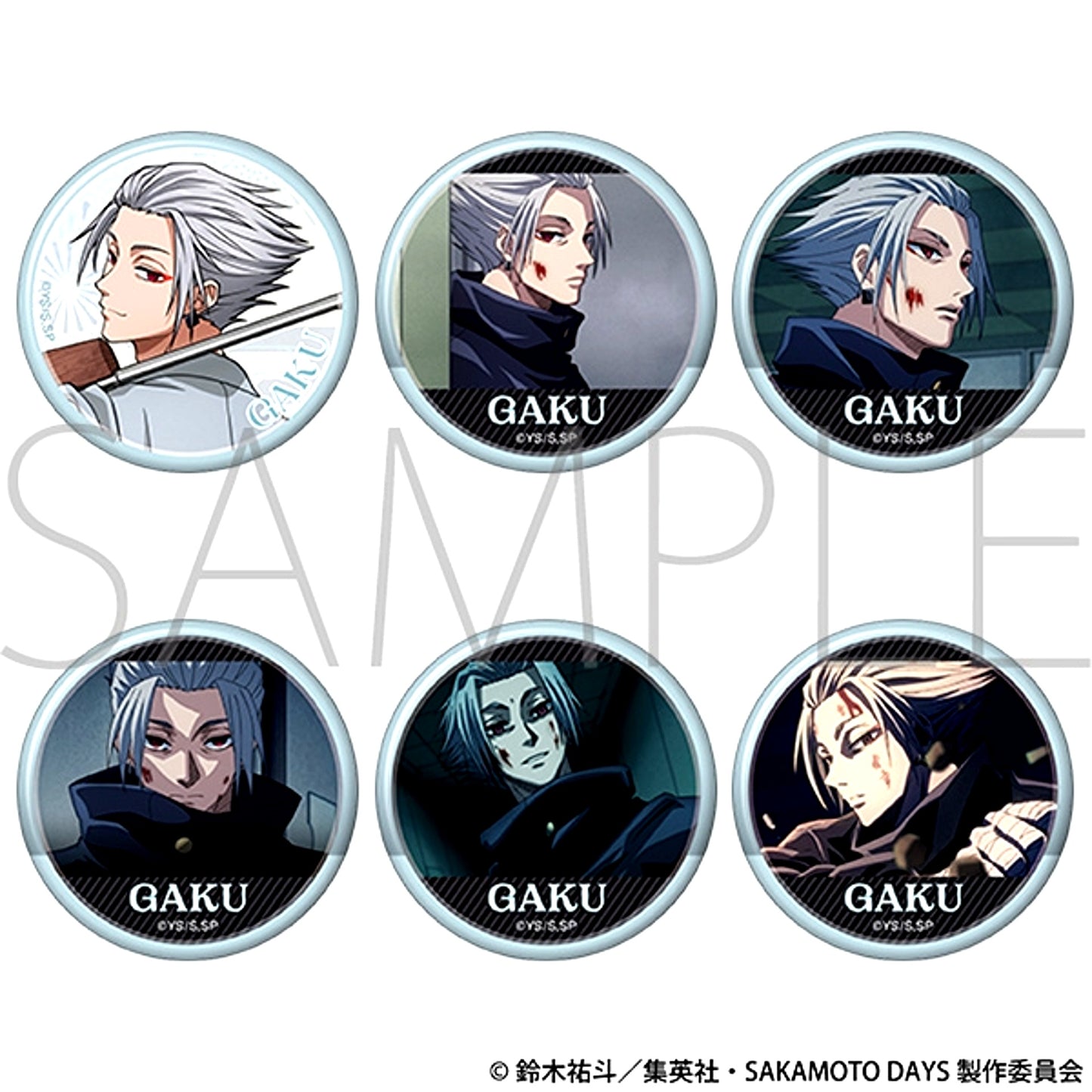 TV Anime SAKAMOTO DAYS Lots of Gaku Chara Badge Collection [NEW]