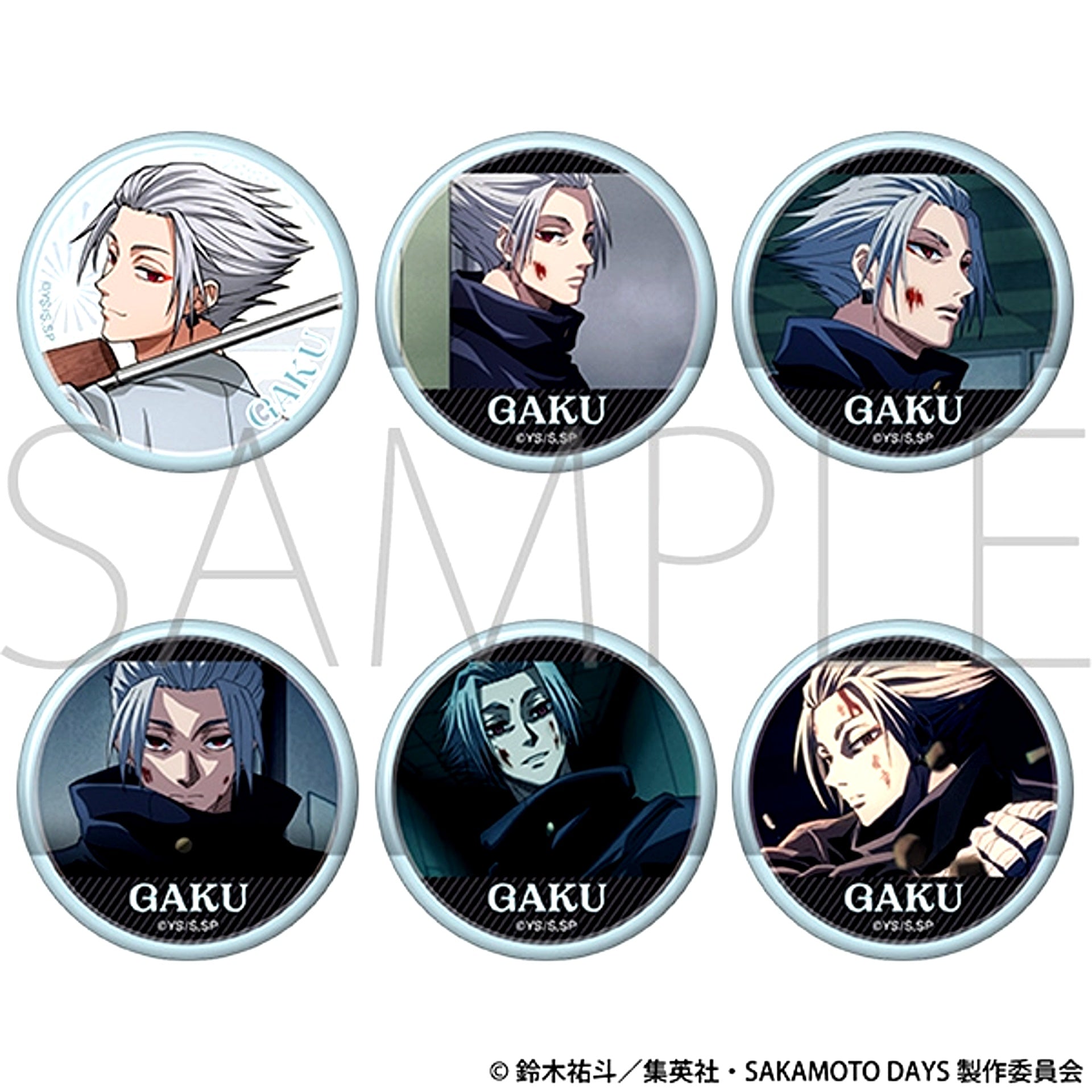 TV Anime SAKAMOTO DAYS Lots of Gaku Chara Badge Collection [NEW]