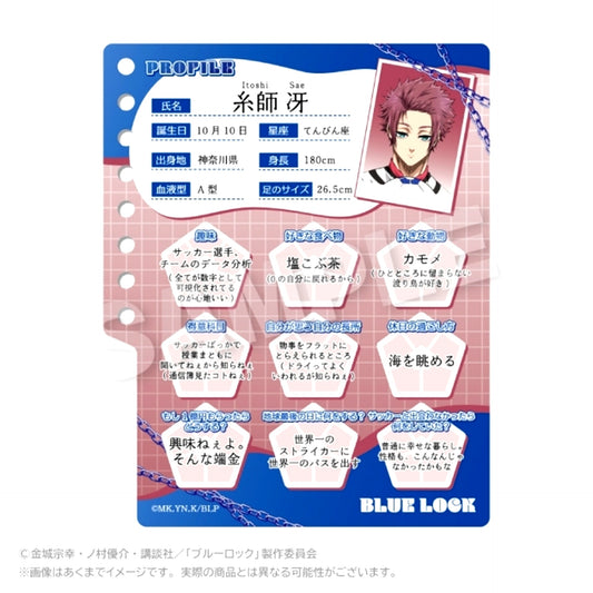 TV Anime Blue Lock Profile Book Style Keychain Sae Itoshi [NEW]
