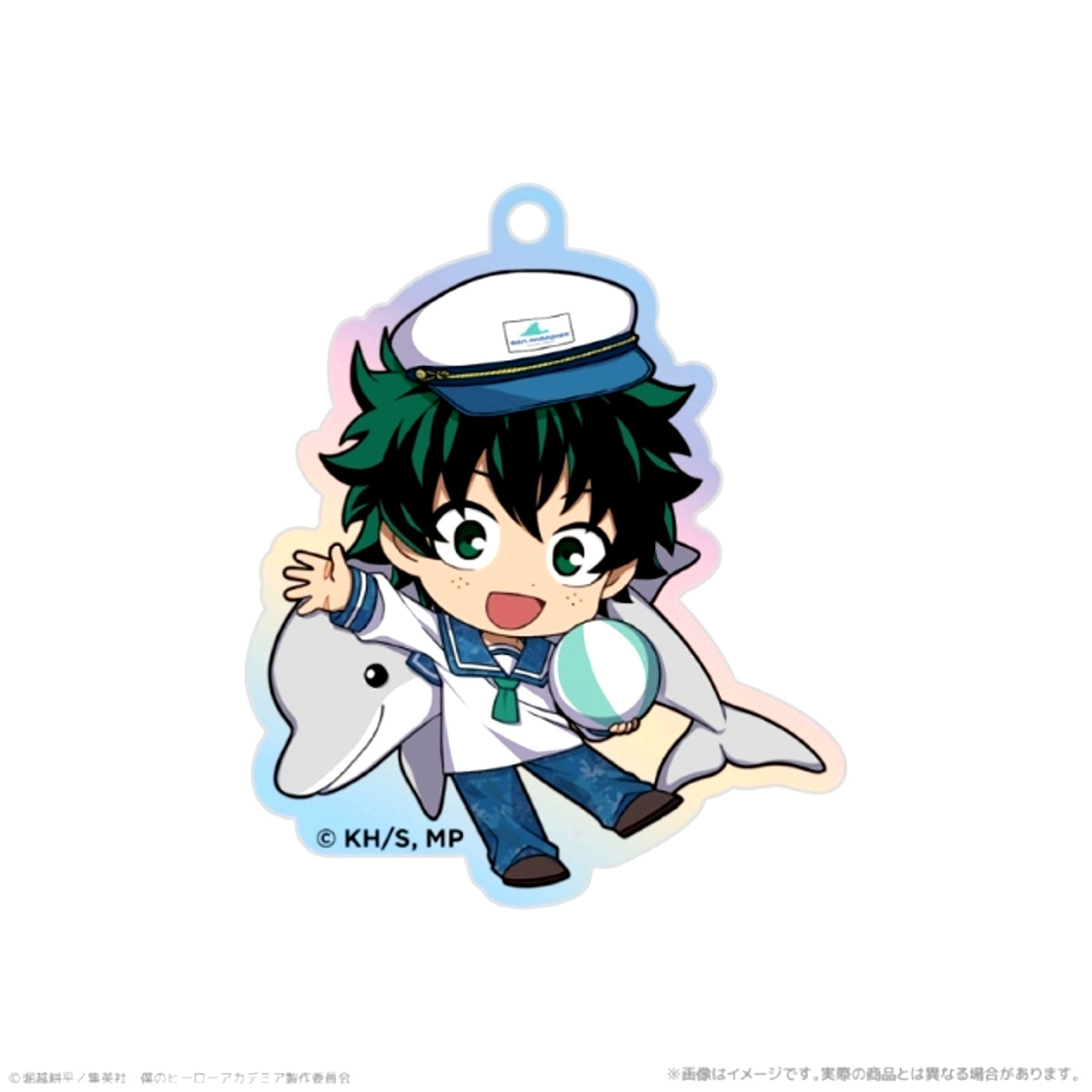 Anime My Hero Academia Aurora Acrylic Keychain - Izuku Midoriya Together with Sea Creatures PLUS ULTRA [NEW]