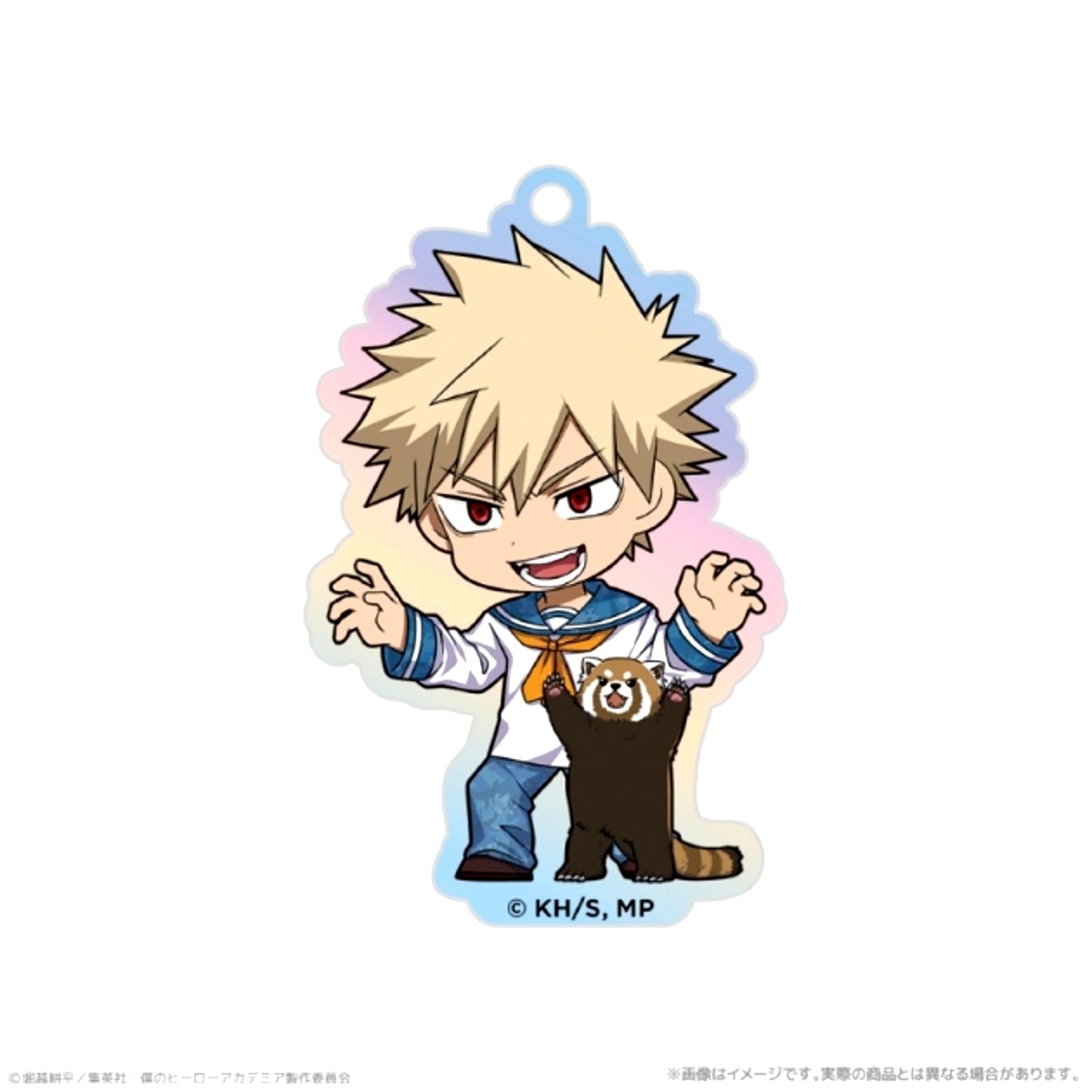 Anime My Hero Academia Aurora Acrylic Keychain_Katsuki Bakugo Together with Sea Creatures PLUS ULTRA [NEW]