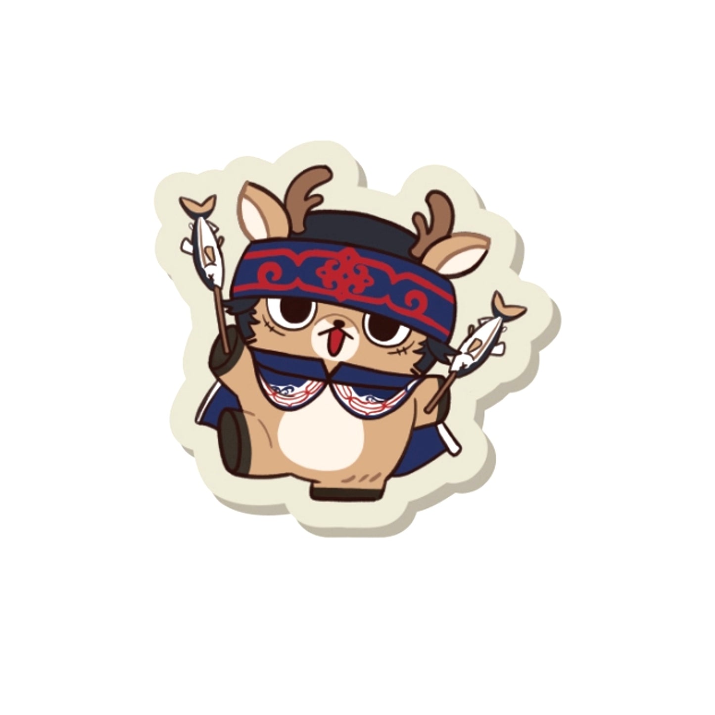 Golden Kamuy Animal Fourze -Harappa (Meadow)- Embroidered Patch Badge 15. Kiraushi [NEW]