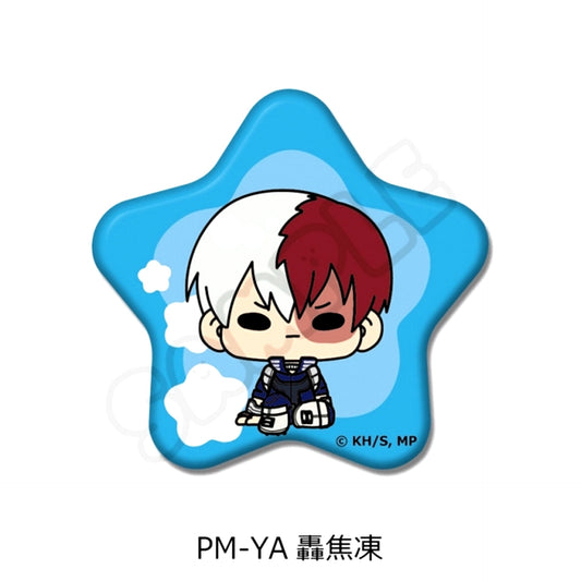 TV Anime My Hero Academia POTEmocho Part 3 Star-Shaped Button PM-YA(Shoto Todoroki) Goods - Badge [NEW]