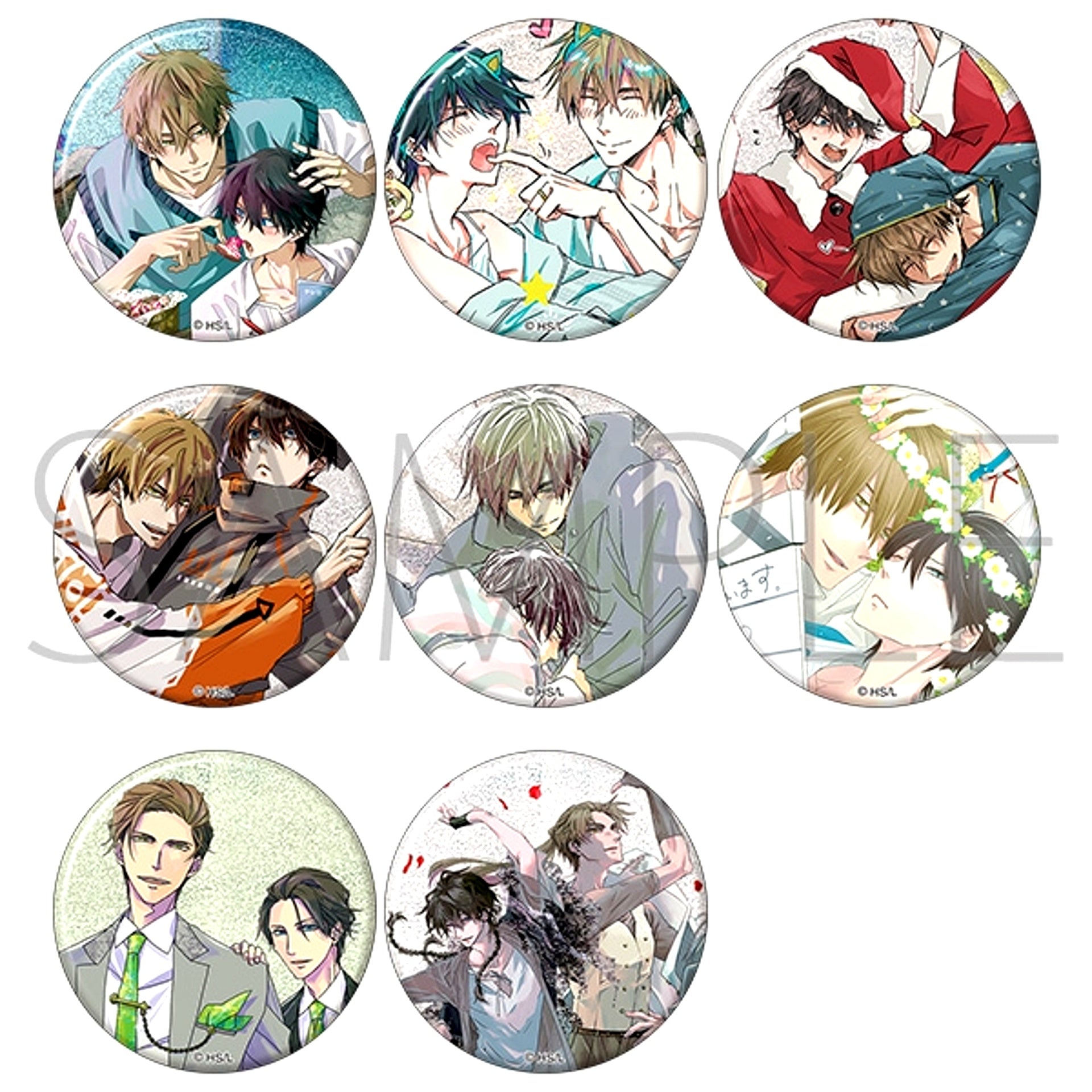 Dakaichi: I'm Being Harassed by the Sexiest Man of the Year Favorite Couple Badge Collection [NEW]