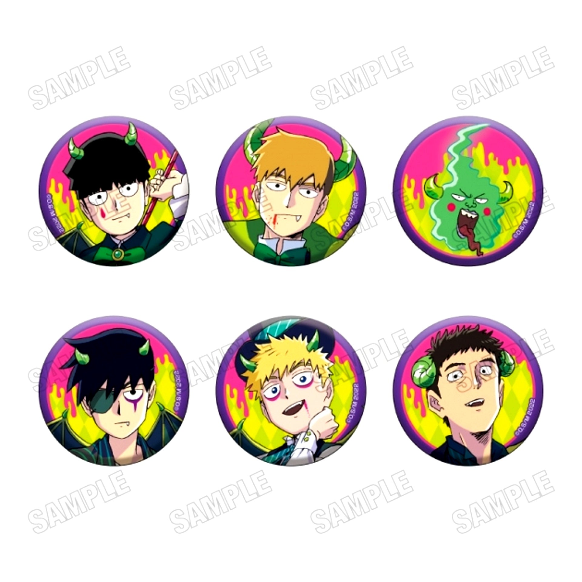 TV Anime Mob Psycho 100 III Newly Drawn Button Collection Goods - Bache RE [NEW]