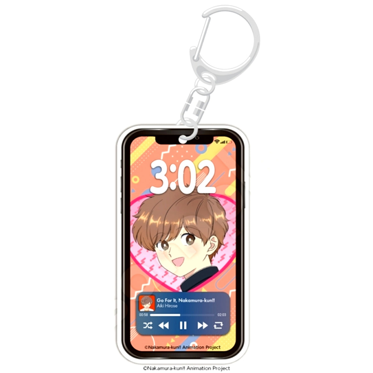 Go For It, Nakamura!! Smartphone-Style Keychain Aiki Hirose [NEW]