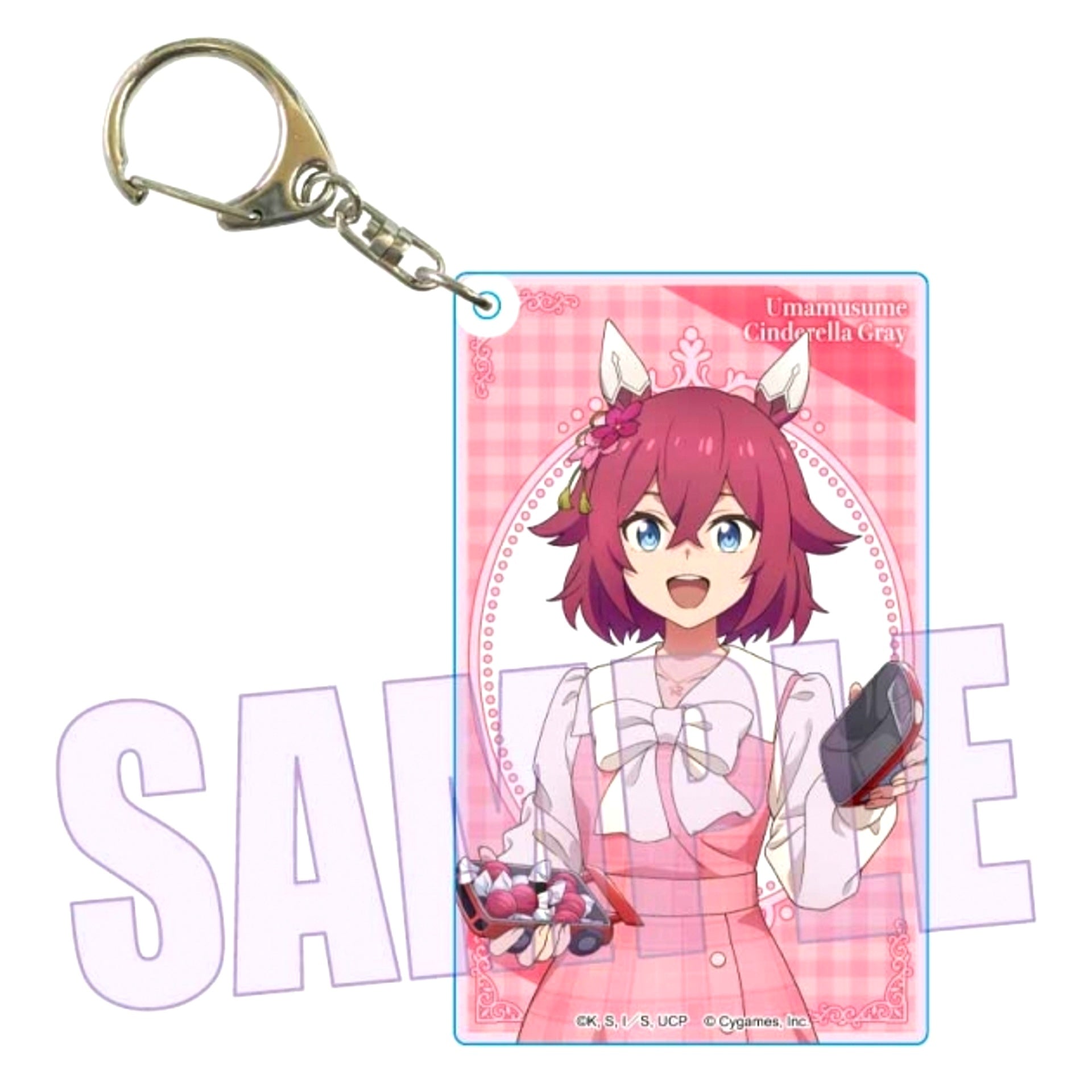 Anime Uma Musume Cinderella Gray Choideka Acrylic Keychain Sakura Chiyono O (Chocolate) Goods - Keychain [NEW]