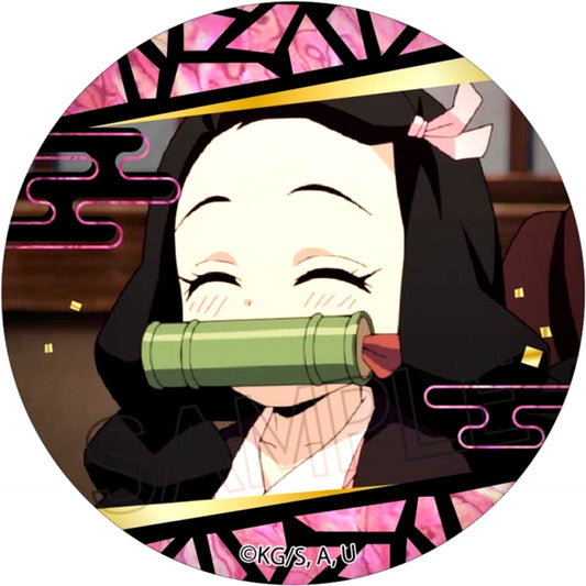 Demon Slayer: Kimetsu no Yaiba Raden Style Series Button Nezuko Kamado Goods - Badge Resale [NEW]