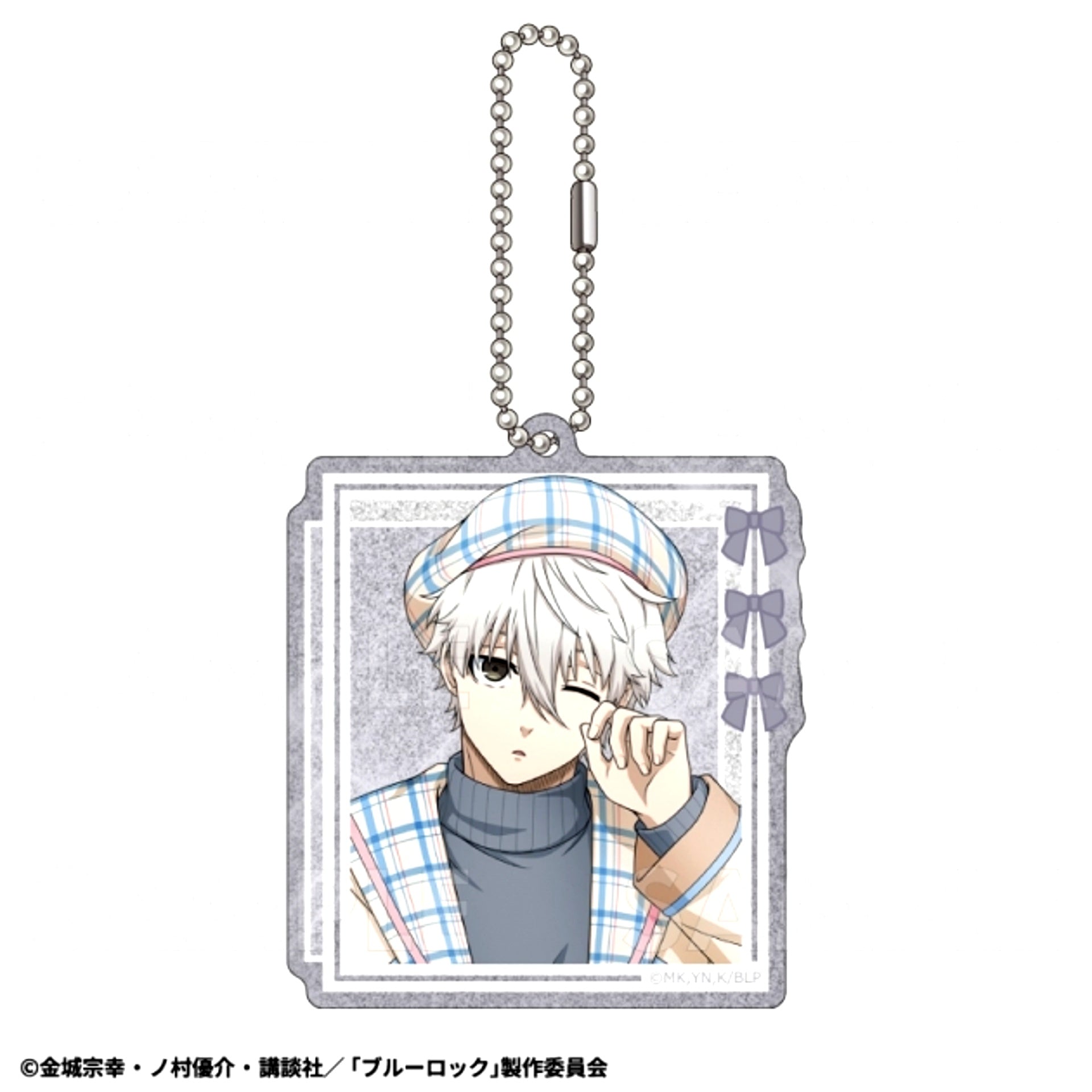 TV Anime Blue Lock Check Sailor Style Glitter Acrylic Keychain (Seishiro Nagi) [NEW]