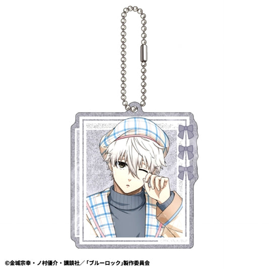 TV Anime Blue Lock Check Sailor Style Glitter Acrylic Keychain (Seishiro Nagi) [NEW]