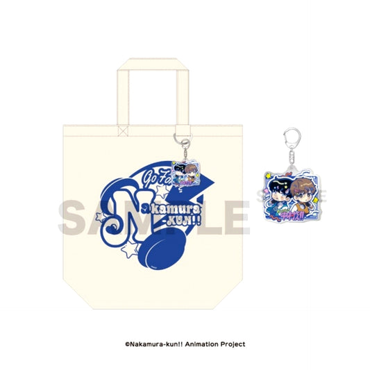 TV Anime Go For It, Nakamura-kun!! Tote Bag with Acrylic Keychain [NEW]