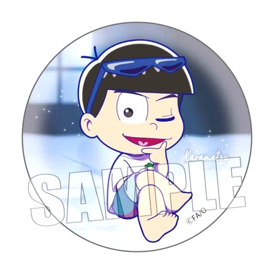 Mr. Osomatsu Can Badge Karamatsu (Barefoot) [NEW]